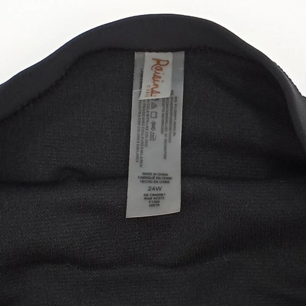 Raisins Curve Costa‎ Bikini Swim Bottoms Black 24W